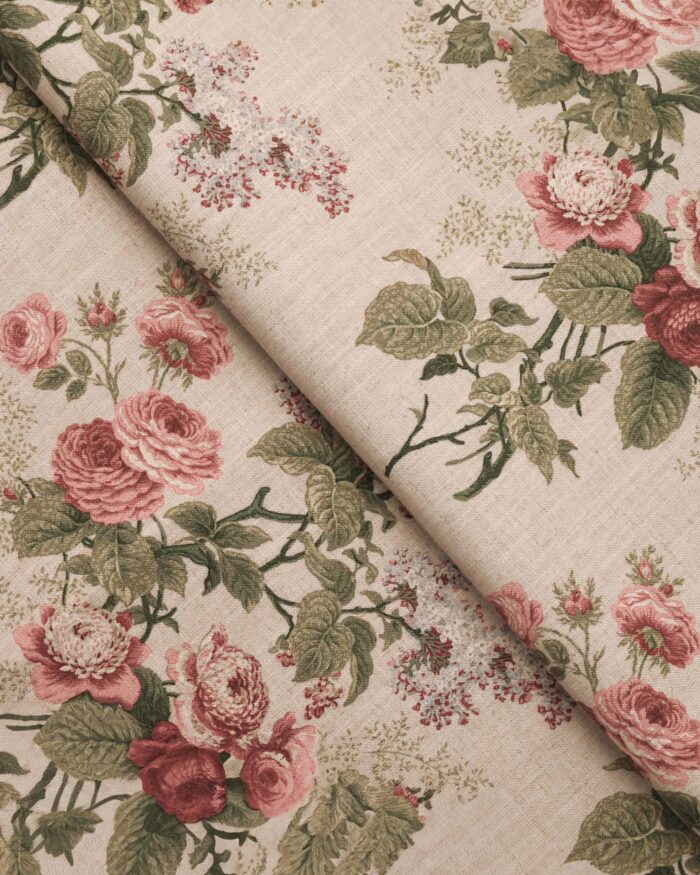 English Cottage - Burgundy Roman Shades - Image 3