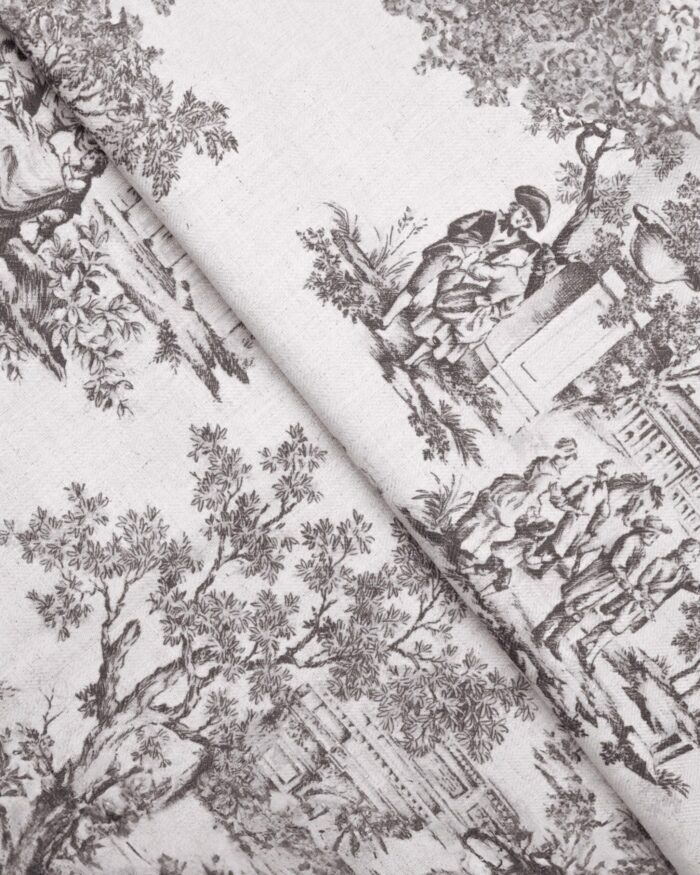 French Toile - Brown Roman Shades - Image 2