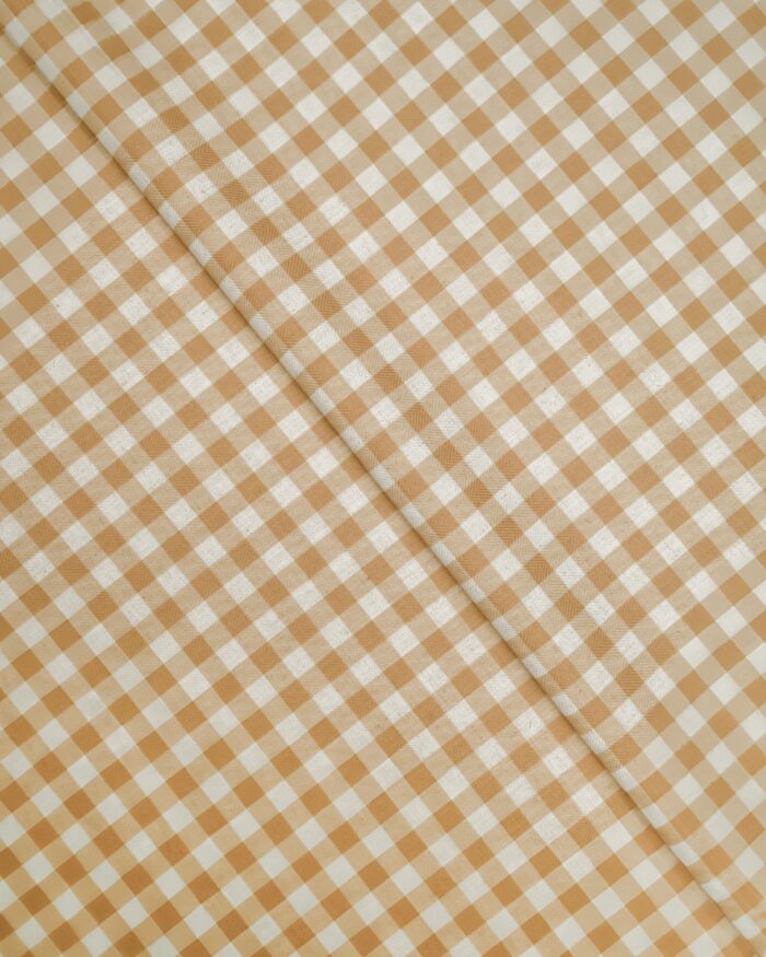 Gingham Check - Mustard Roman Shades - Image 2