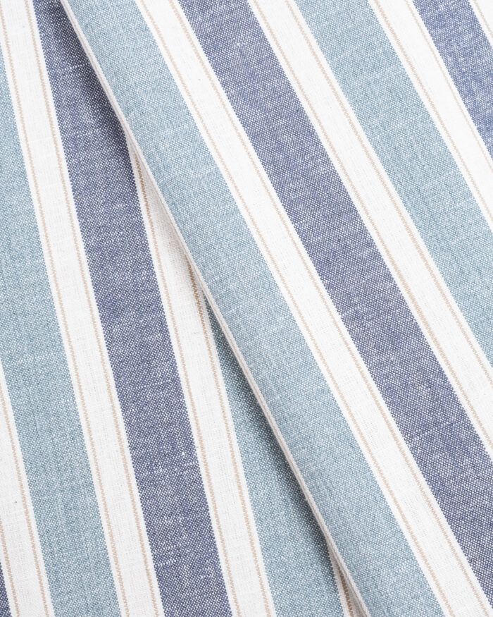 French Stripes - Blue Roman Shades - Image 2