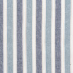 French Stripes  - Blue Fabric Swatch
