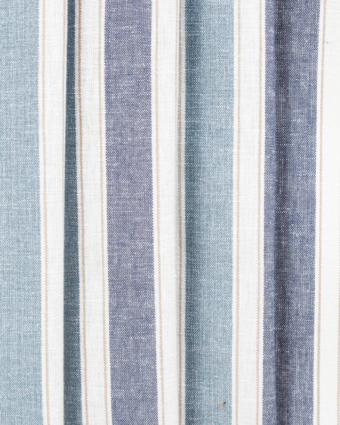 French Stripes - Blue Roman Shades - Image 3