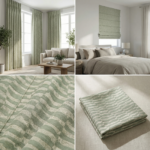 Roman Shades | Landscape Collage - Sage | Curtain Avenue
