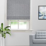 Landscape - Dusky Blue Roman Shades