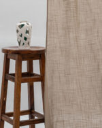 Lush Linen Sheer Curtains- Brown