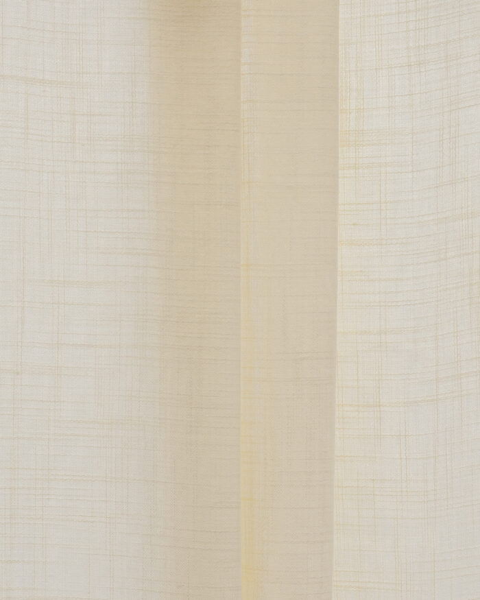 Lush Linen Sheer Ripple Fold Curtains- Champagne - Image 2