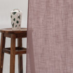 Lush Linen Sheer Ripple Fold Curtains- Mauve