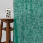 Lush Linen Sheer Curtains- Peacock