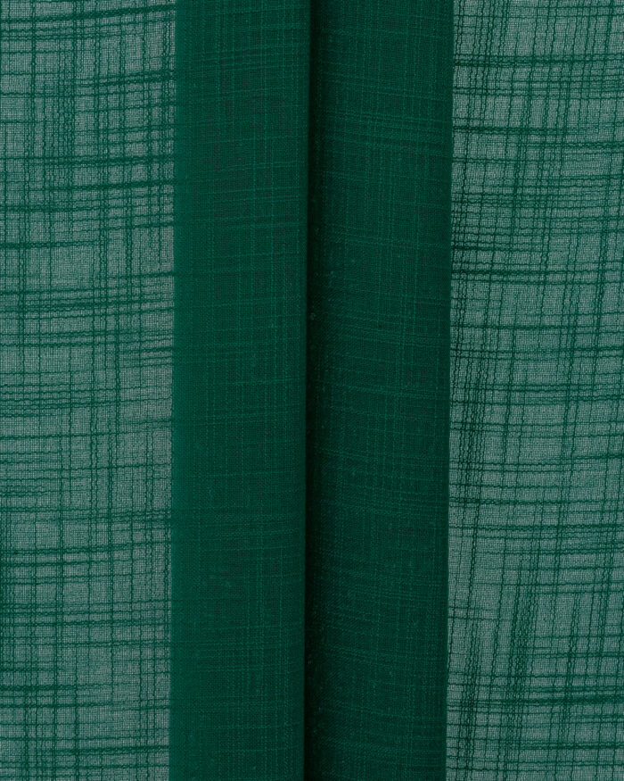 Lush Linen Sheer Curtains- Peacock - Image 2