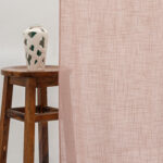 Lush Linen Sheer Ripple Fold Curtains - Rose