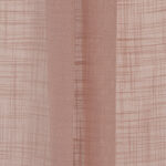 Lush Linen Sheer Roman Shades - Rose