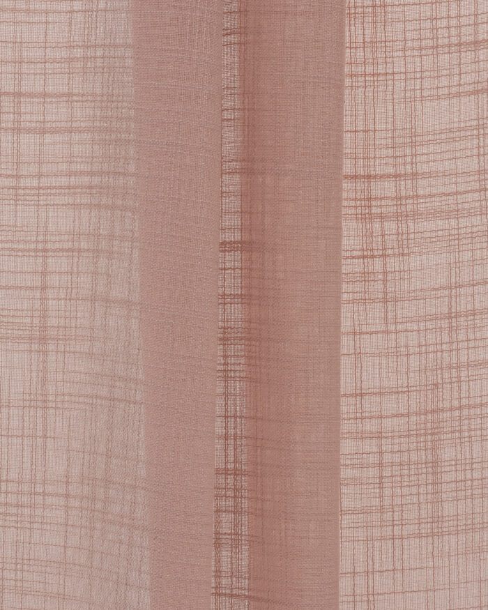 Lush Linen Sheer Curtains - Rose - Image 2