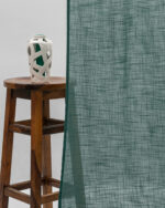 Lush Linen Sheer Curtains - Teal