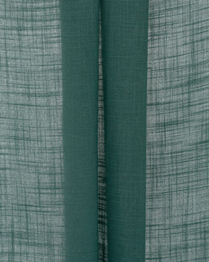 Lush Linen Sheer Fabric Swatch - Teal