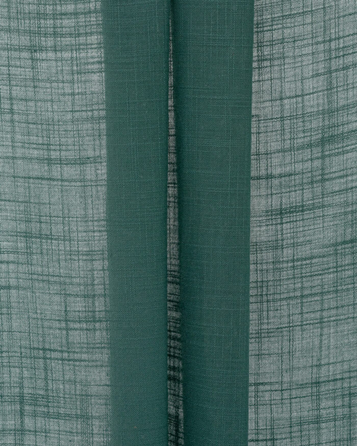Lush Linen Sheer Curtains - Teal - Image 2