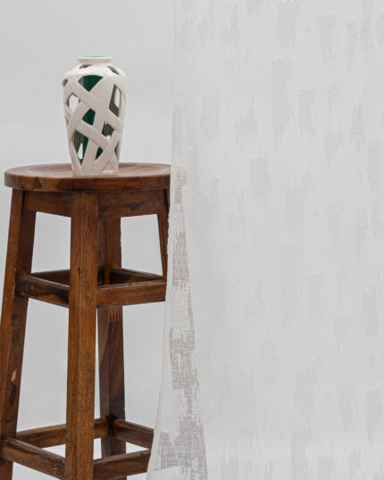 Oasis Slub Textured Sheer Curtains- Rice Paper