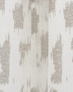 Oasis Slub Textured Sheer Ripple Fold Curtains- White/Gray - Image 2