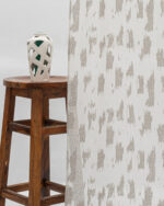 Oasis Slub Textured Sheer Curtains- Gray