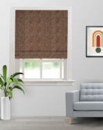 Only - Coffee/Gold Roman Shades