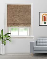 Oreo - Coffee/ Gold Roman Shades - Image 4