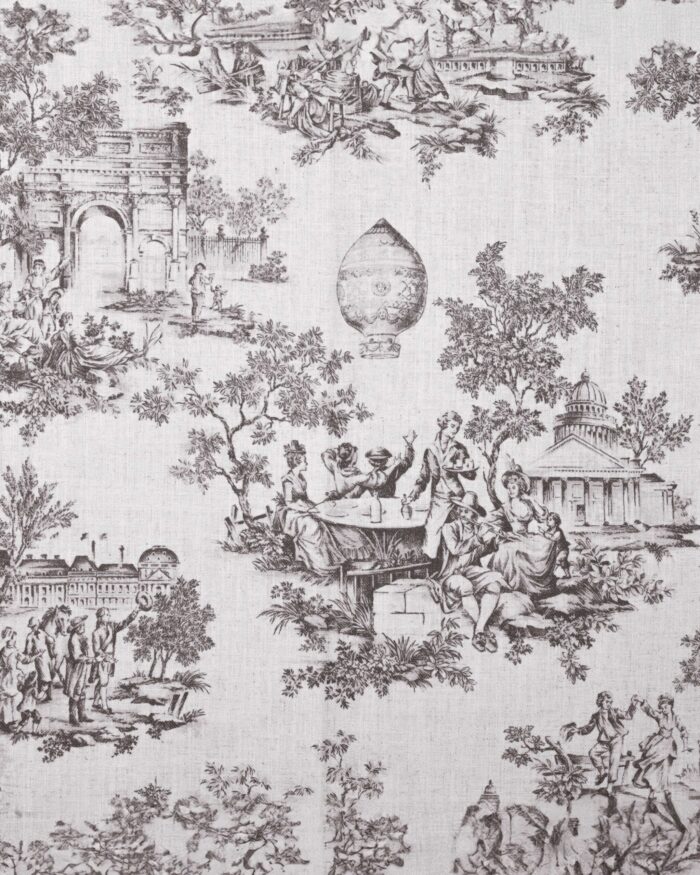 French Toile - Brown Roman Shades - Image 3