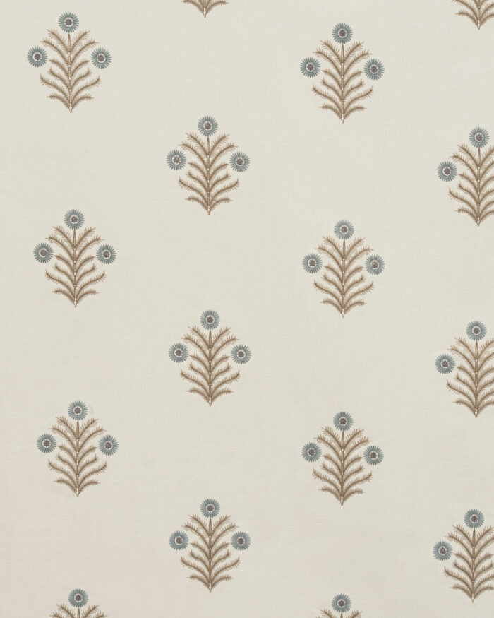 Embroidered Hailee - Blue Sky Roman Shades - Image 3