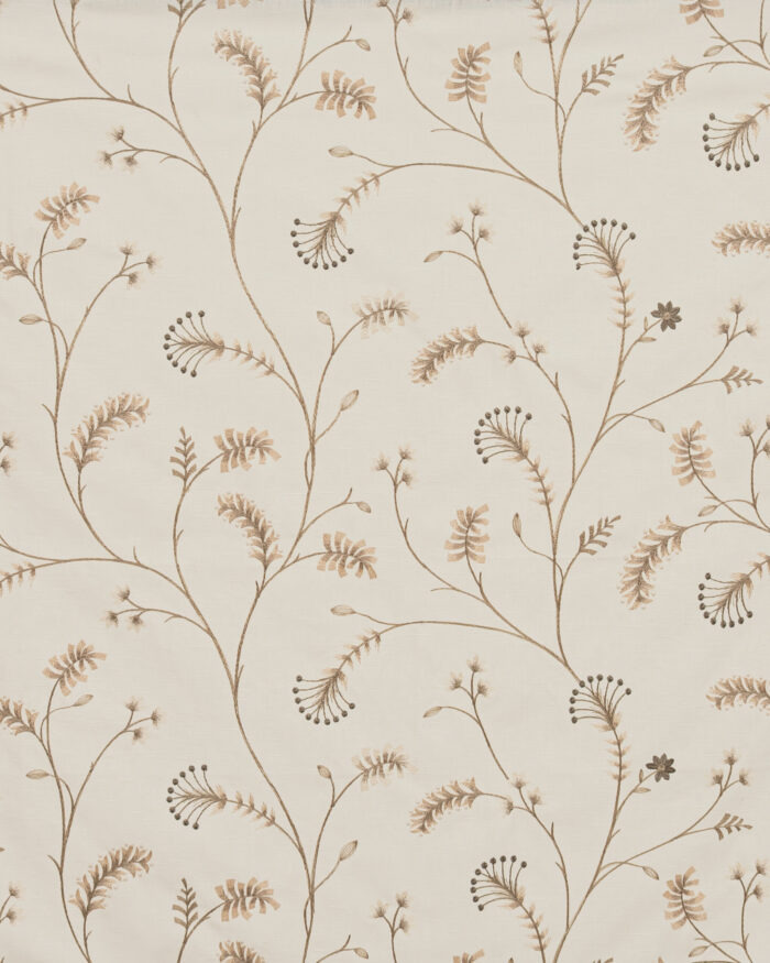 Embroidered Silvy - Walnut Roman Shades - Image 3