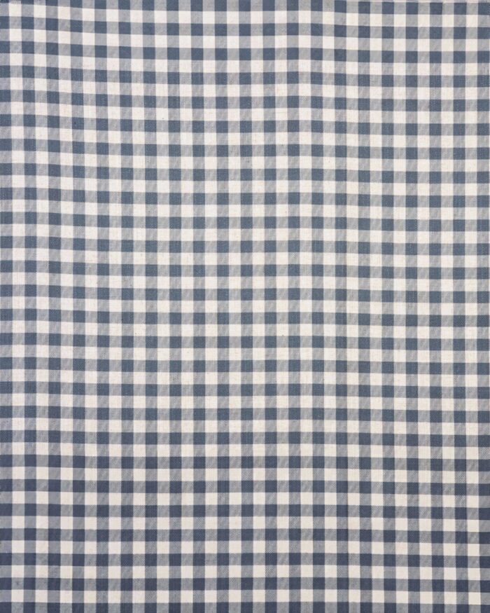 Gingham Check - Blue Roman Shades - Image 3
