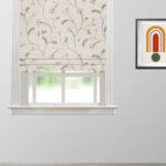 Embroidered Silvy - Sage Green Roman Shades