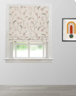 Embroidered Silvy - Bloom Roman Shades