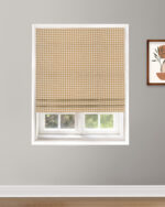 Gingham Check - Mustard Roman Shades