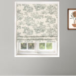 French Toile - Forest Roman Shades