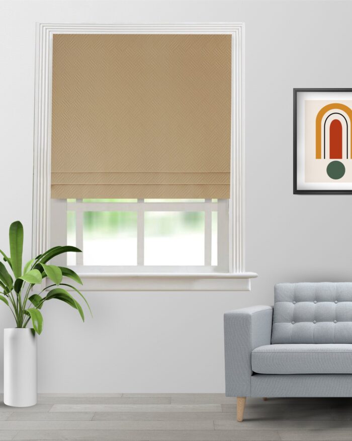 Sand Bubble - Gold Roman Shades - Image 4
