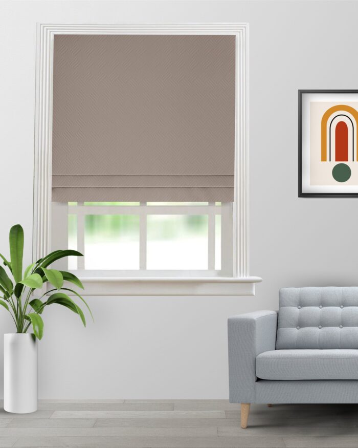 Sand Bubble - Taupe Roman Shades - Image 4