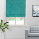 Somera - Teal Blue Roman Shades