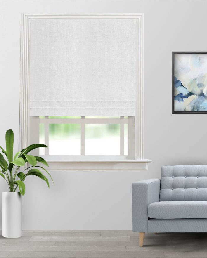 Somera - Ultra White Roman Shades - Image 3