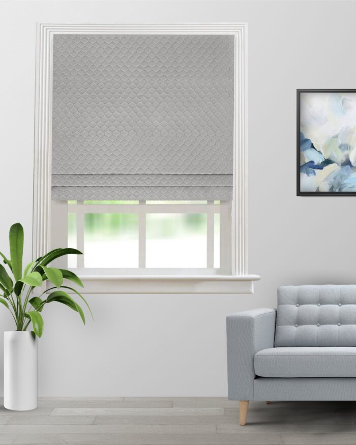 Sprint-Gray-Roman-Shade-image-scaled-1.jpg Sprint - Gray Roman Shades - Image 1