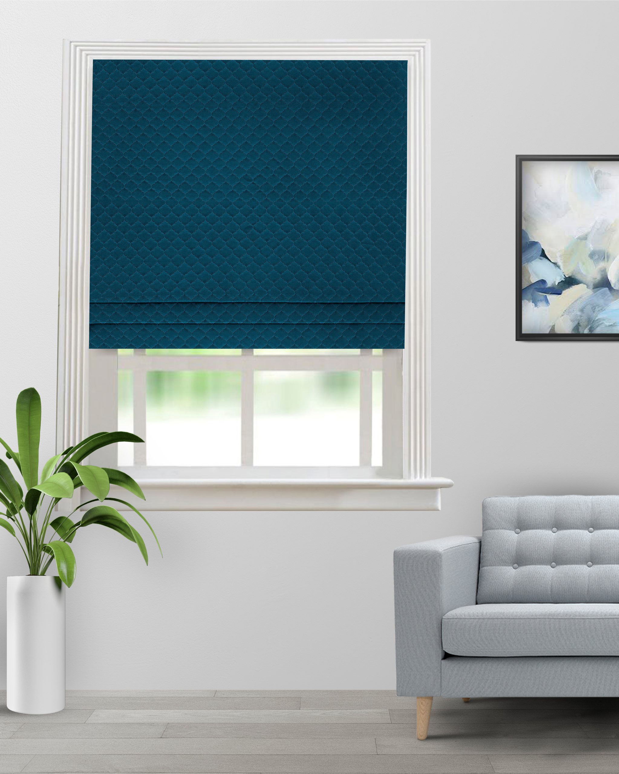 Sprint-Navy-Roman-Shade-image-scaled-1.jpg Sprint - Navy Roman Shades - Image 1