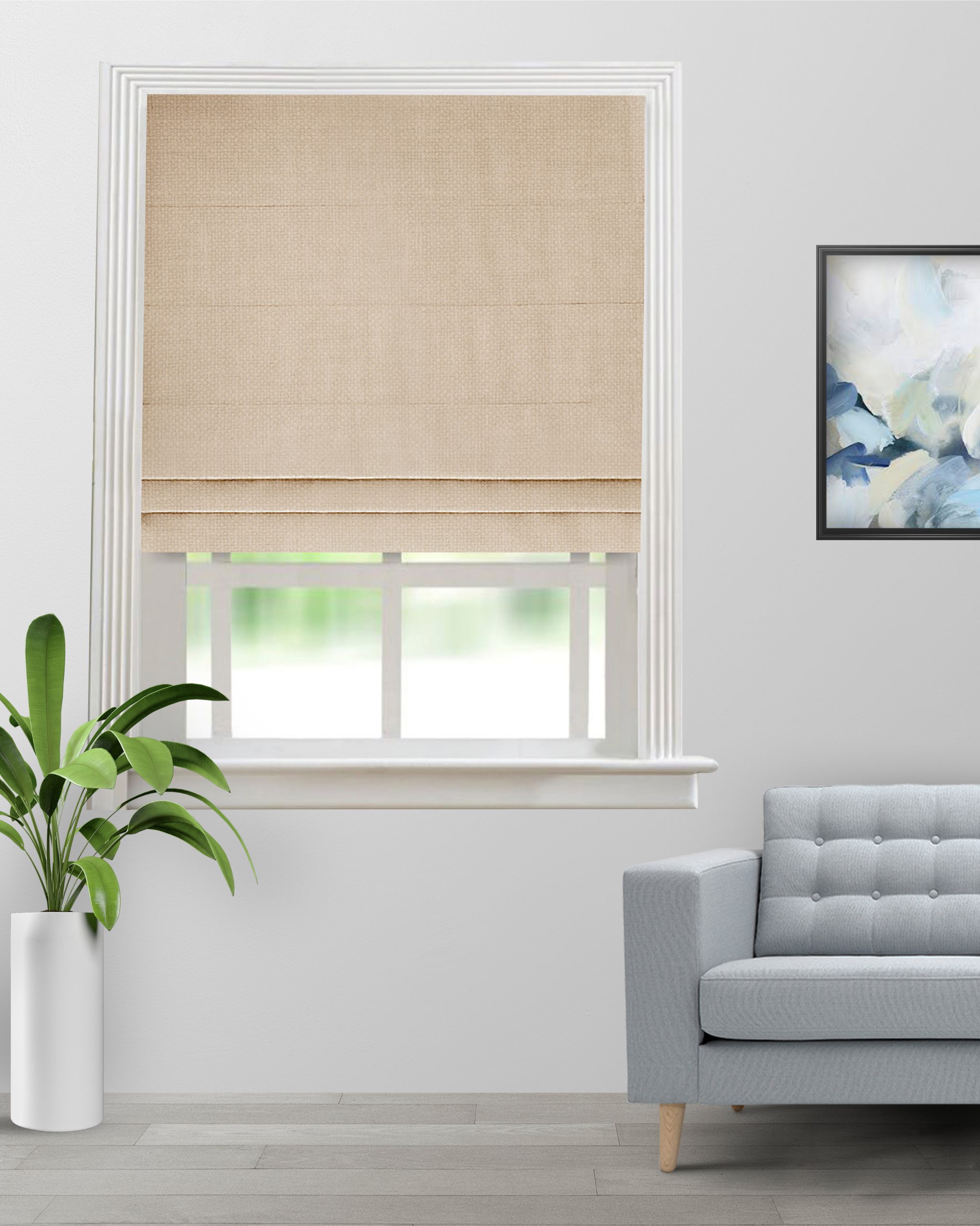Swizz-Beige-Buff-Roman-Shade-image-scaled-1.jpg Swizz - Beige Buff Roman Shades - Image 1