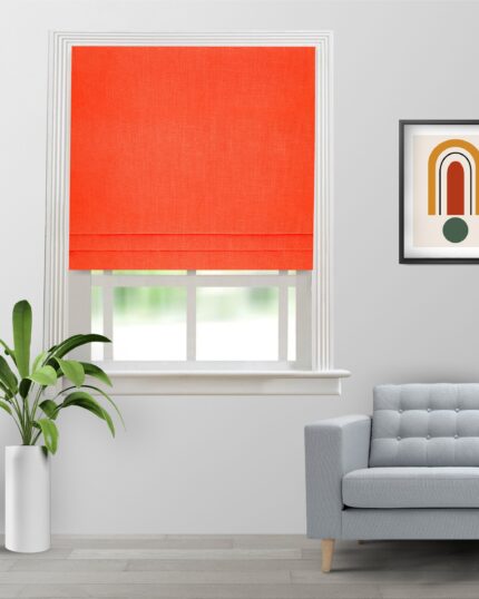 Swizz - Tangerine Roman Shades
