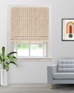 Textured Ambro - Oyster Roman Shades
