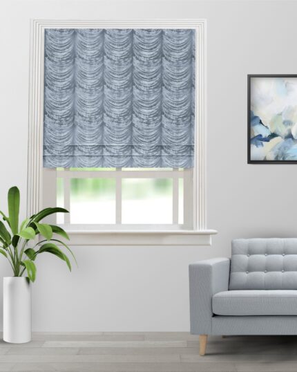 The Shining Wave - Mineral Roman Shades