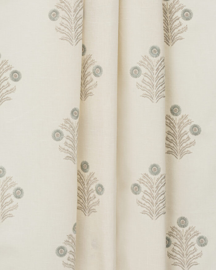 Embroidered Hailee - Mint Roman Shades - Image 2