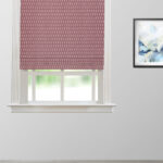 Vintage Paisley - Burgundy Roman Shades