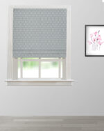Vintage Paisley - Pool Blue Roman Shades