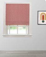 Vintage Paisley - Red Roman Shades
