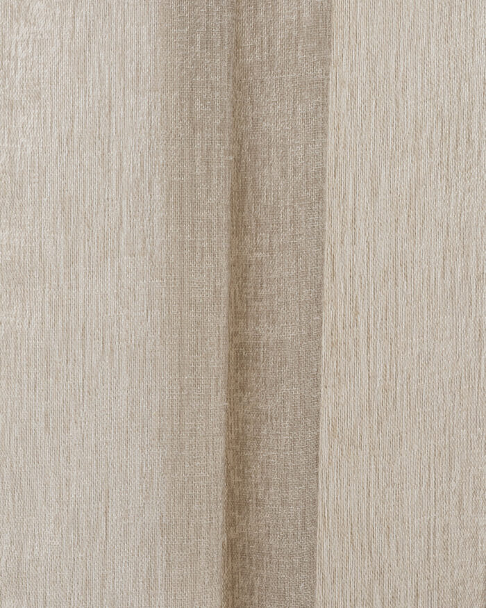 Zara Textured Sheer Fabric Swatch - Natural - Image 1