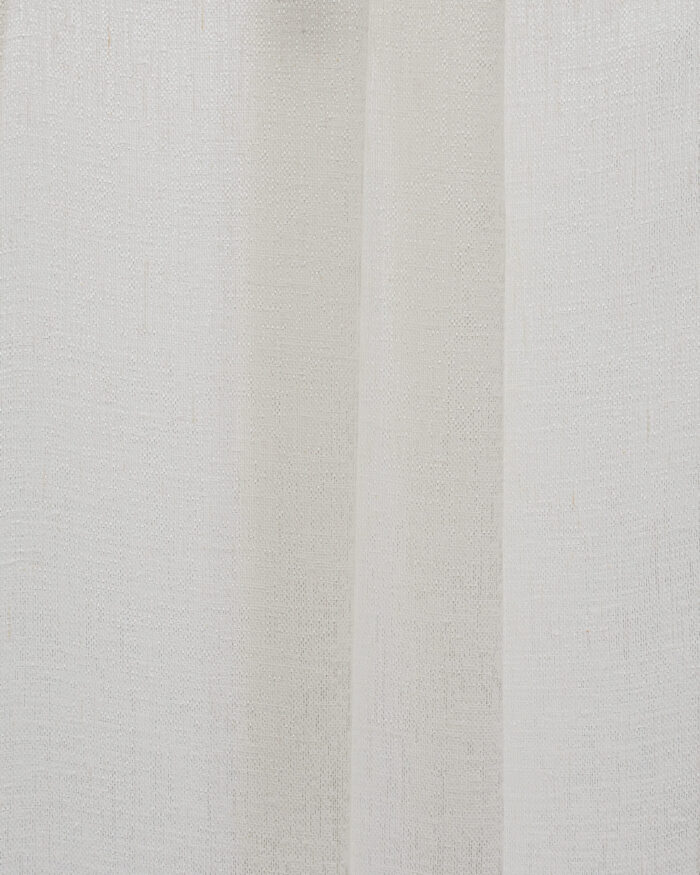Zara Textured Sheer Curtains - White - Image 2