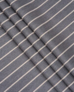 Drought Stripes - Ash Gray Roman Shades - Image 2