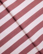 Vintage Linen Stripes - Misty Rose Roman Shades - Image 2